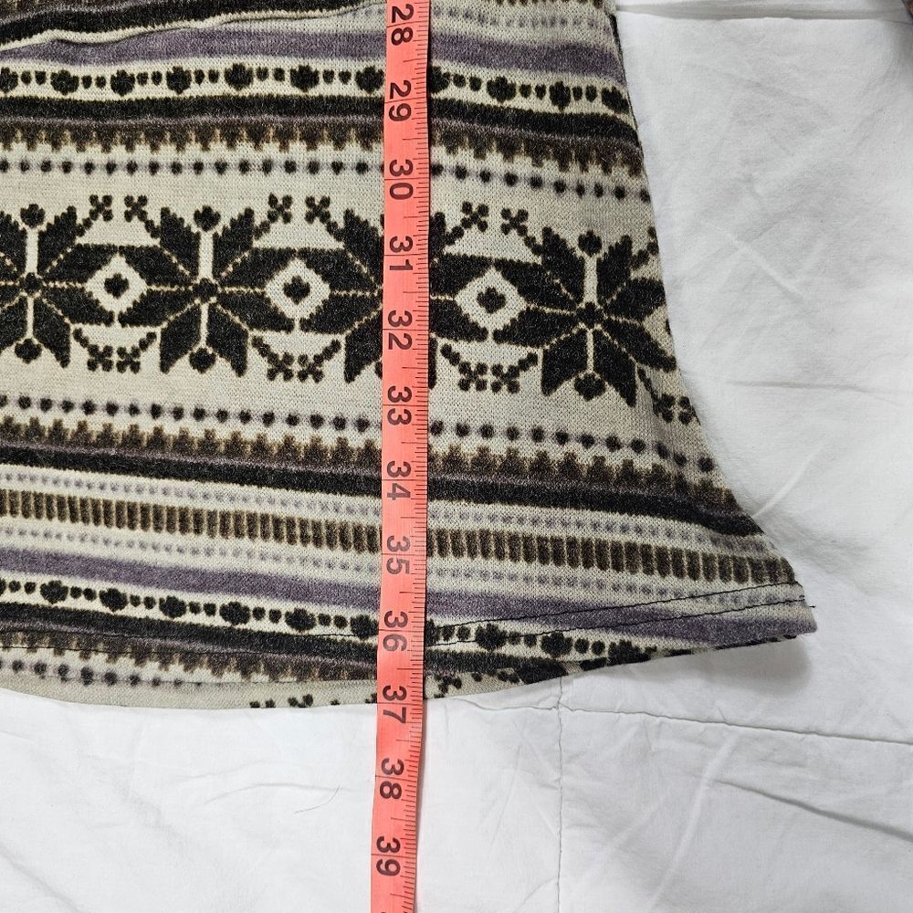 Earthbound Winter Snowflake Hoodie Sweater Dress Women's Size Small‎ - Picture 8 of 10